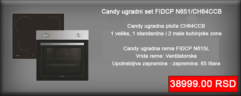 Candy PCT20CXCH64CCB ugradni set - Cool Shop