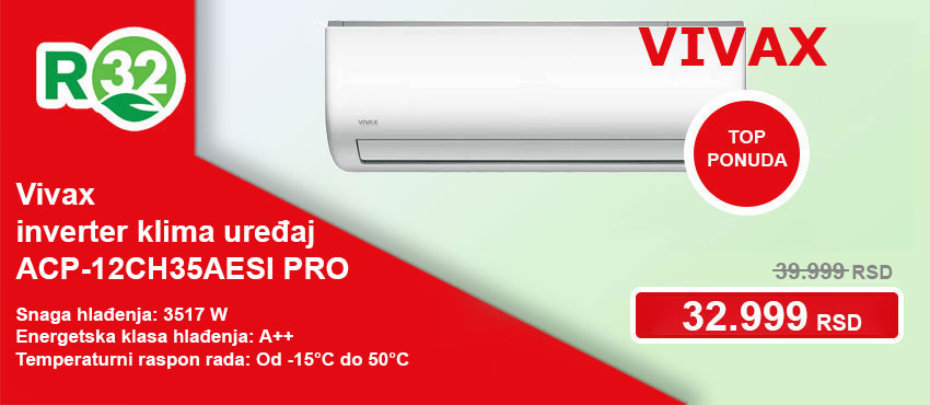 Vivax inverter klima ACP-12CH35AESI PRO - Cool Shop