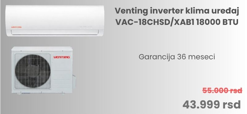 Venting inverter klima