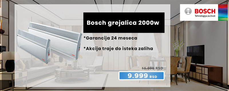 Bosch Tronic 1000 električni pločasti konvektor EC 2000-1 WI