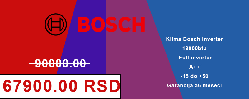 Bosch inverter klima uređaj 18000 bty climate 53 - Cool Shop