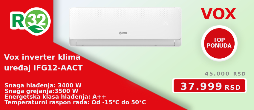 Klima VOX inverter IFG12-AACT - Cool Shop