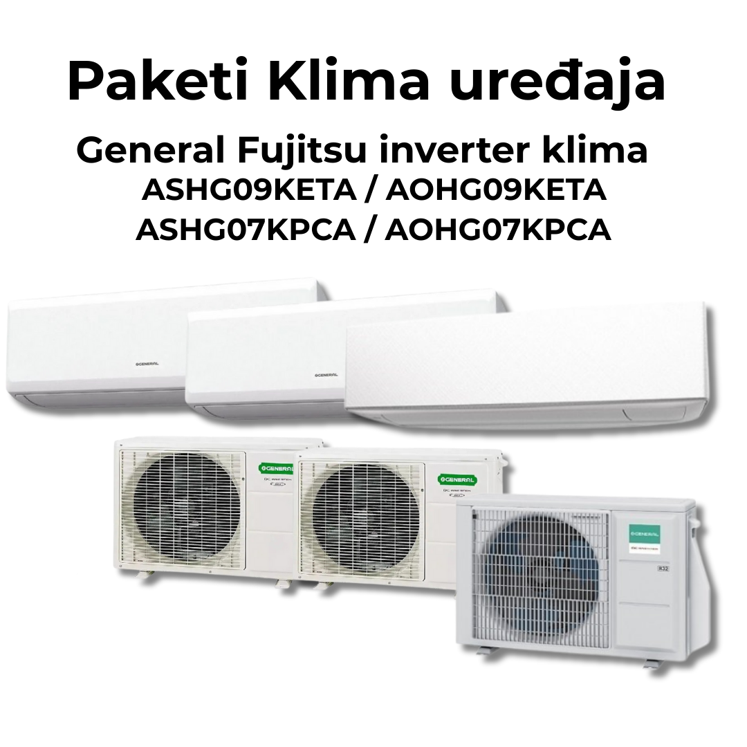 Paket klima 1x9000 i 2x 7000 btu Fujitsu general inverter  - Cool Shop